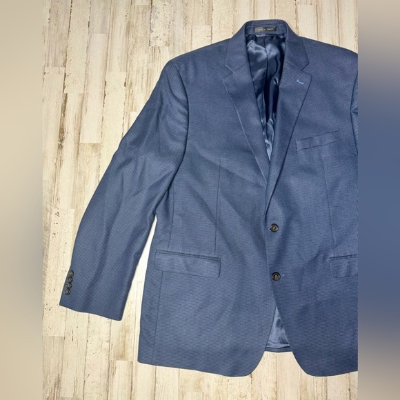 Lauren Ralph Lauren Blazer Jacket Men's 46L Blue Classic Nailshead - Picture 3 of 11